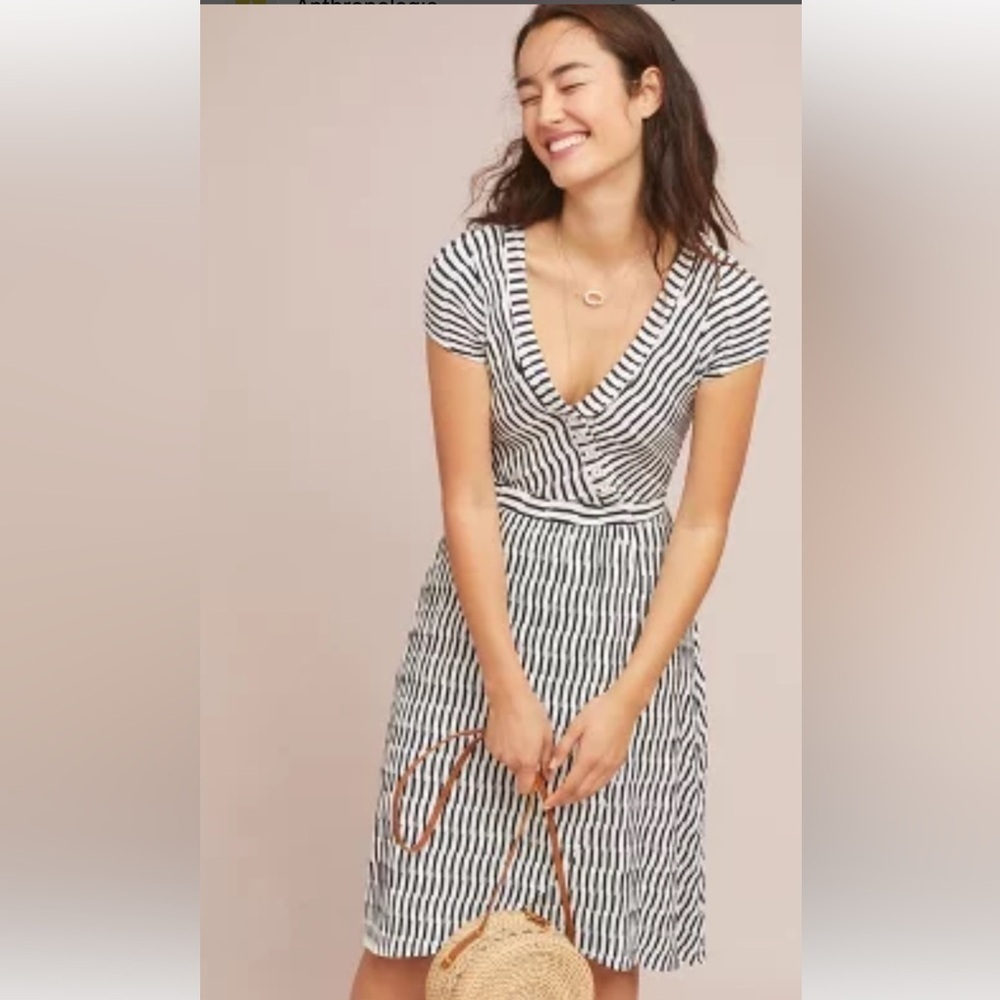 Maeve by Anthropologie NEW WITH TAGS Paladino Wrap Dress small‎ workwear